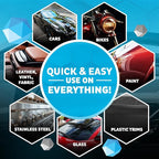 MAXLONE™ Car Spray with Triphene® All Purpose Waterless Detailer Gallon Kit | Quick Spray & Wipe, Clean, Shine, Protect Paint, Glass, Wheels, Trim Without Pre-Washing (20oz, 1 Gallon 8 Micro Fiber Cloth)