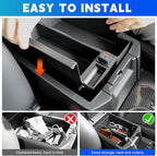 Center Console Organizer Tray with Super Fast Charging Fits for 2010-2024 Toyota 4Runner Armrest Storage Box Compatible with 4Runner Interior Accessories (Center Console+USB)