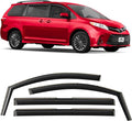 Voron Glass in-Channel Extra Durable Rain Guards for Toyota Sienna 2011-2020, Window Deflectors, Vent Window Visors, 4 Pieces - 200526