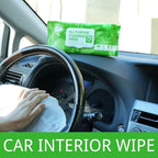 Car Interior Cleaning Wipes Set 210 Count, XL 8" x 10" | Multi-Purpose Wipes For Car Leather Seat, Windshield Window Mirror Cleaning, Steering Wheel & Vinyl Cleaning