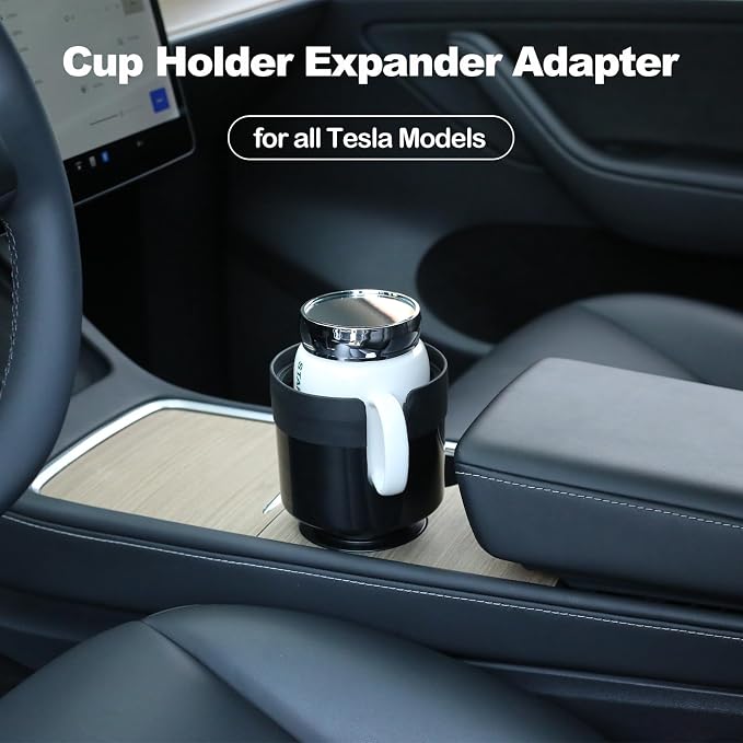 for Car Cup Holder Expander Adapter Adjustable Base Compatible with Yeti 14/24/36/46oz Ramblers, Hydro Flasks 32/40oz for Tesla Cup Holder Extender Cup Holders