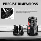 2PCS Car Cup Holder Inserts,2-in-1 Self-Adhesive & Suction Cup Car Cupholder Insert with Adaptive Clamping Arms,Universal Cups Holder Expander for Most Cars/Trucks/SUVs