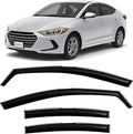 in-Channel Incredibly Durable Rain Guards for Hyundai Elantra 2017-2020 Sedan, Original Window Deflectors, Vent Window Visors, Vent Deflector, 4 pcs. - 617040