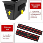 for Ram 1500 Door Side Organizer Tray 2019 2020 2021 2022 2023 2024 2025 2026, for Ram 1500 Door Pocket Insert 4 Pcs with Red-Lines Mats (Does not fit 2500 3500)