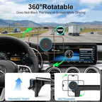 Car Phone Holder for Mercedes-Benz 2020-2022 GLC & 2019-2021 C-Class & 2020-2022 V-Class, 15W Magnetic Wireless Car Charger, for MagSafe Phone Mount, 10.25-Inch Center Screen, Strong Magnet, OEM-Style
