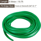 U Channel Edge Trim, 19.7ft Length Rubber Guard Seal Strip Edge Protector Fit for 1-2.5mm Edge, (15/64" W x 25/64" H) Green
