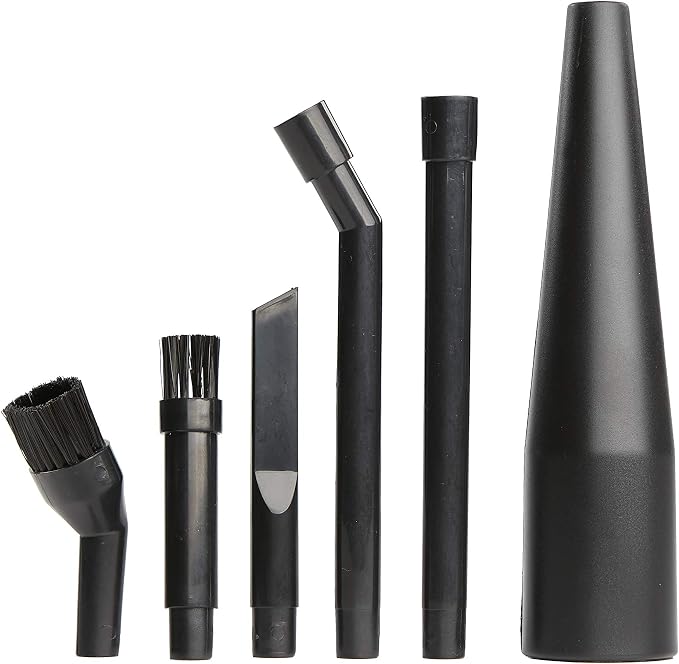 CMXZVBE38668 1-1/4 in. 6-Piece Micro-Cleaning Vac Attachment Kit | Industrial-Grade Shop Vacuum Accessories for Intricate and Detail Cleaning, Fits 1-1/4 in. Hose Diameter