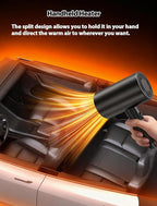 Portable Car Heater, 12V Fast Heating Defrost Defogger with Suction Holder,Defroster for Car Windshield With Handle,Plugs into Cigarette Lighter