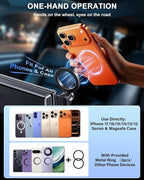 PZK Car Phone Holder for Toyota RAV4 2019-2025 Accessories 7/8-Inch Screen | Hybrid LE/XLE/ Premium Magnetic Phone Mount Compatible with Magsafe 360° Rotation Not Affect Vent (Not fit 9/10.5 inch)