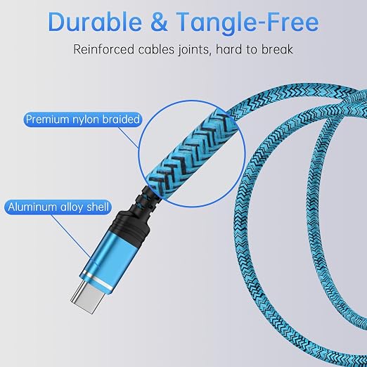 6FT Type C Car Charger Cable Fast Charging Cord for iPhone 17E/Air/17 Pro Max/16 Pro Max/16e/16/15 Pro/15 Plus,USB to USB C Car Charger Cable USB A to USBC Fast 16e 17 Charging Cord Type C Power Cords
