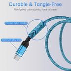 6FT Type C Car Charger Cable Fast Charging Cord for iPhone 17E/Air/17 Pro Max/16 Pro Max/16e/16/15 Pro/15 Plus,USB to USB C Car Charger Cable USB A to USBC Fast 16e 17 Charging Cord Type C Power Cords