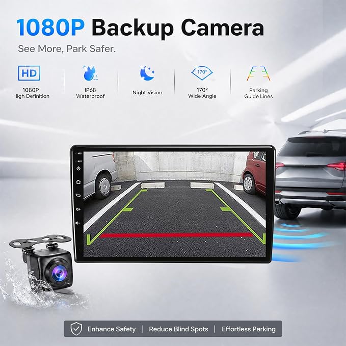 8Core Car Radio for Dodge Ram 1500 2500 3500 2002-2005: 9-Inch 1280 * 720 IPS Touchscreen Stereo Upgrade Wireless Carplay Android Auto Bluetooth GPS 5G WiFi 1080P Rearview Camera FM SWC