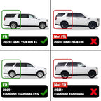 Floor Mats & Cargo Liner with Backrest Mat 2021-2026 & Only 7 Seats (Not for 8/9 Seats) for Chevy Suburban/GMC Yukon XL (Only Yukon XL, Not Fit Yukon)/Cadillac Escalade ESV (Not Fit Escalade)