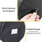 Car Trash Can, 2 Packs Mini Collapsible Pop-up Car Garbage Can, Waterproof Hanging Trash Bag with Velcro, 1 Gallon Black Car Trash Bin for Travel, Picnic & Camping