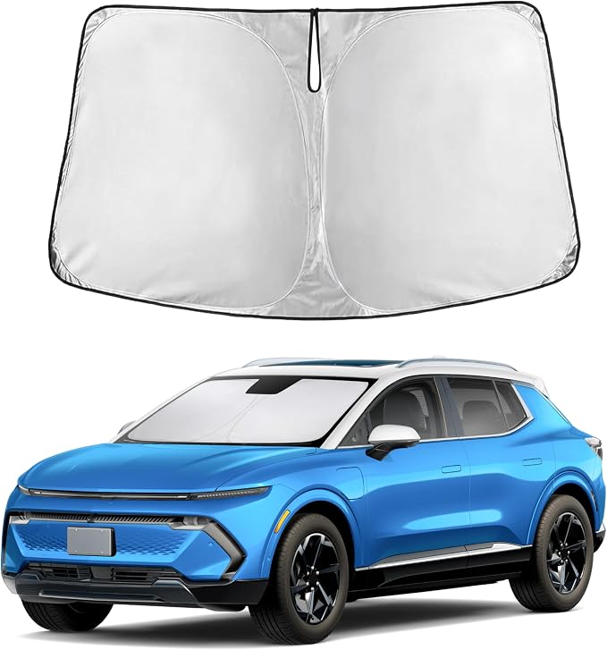 Windshield Sunshade Compatible for Chevrolet Equinox EV 2024 2025 2026, Sun Visor for Front Windshield & Window Sun Shade Cover, UV Heat Blocker & Protector, Car Accessories