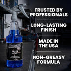 LANE'S Super Blue Tire Dressing | High-Gloss Tire Spray | 32oz (Pack of 1) | No Sling, No Run, Long Lasting | Protects from Cracks & UV Rays | Non-Greasy Tire Dressing & Cleaner for Cars, SUVs, More
