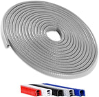 16.5FT(5M) Universal Car Door Edge Protector Guards, No-Glue Required Rubber Seal U Shape Automotive Door Entry Guard, Suitable for Most Cars, SUVs and Trucks (Grey)