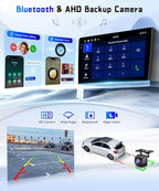 4G+128G Car Radio Stereo for Ford Escape/Mazda Tribute 2007-2012, 9inch HD in-Cell Touch Screen/Android 15/Wireless CarPlay/Android Auto/GPS/WiFi/5.0Bluetooth/FM/SWC/AHD Camera