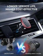 2 Pack Magnetic Phone Holder for Your Car Mount 6 Military Magnets Car Phone Holder Mount Vent Cell Phone Holdeer Mount Vent Cell Phone Holder (Red)
