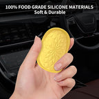 ME.FAN Car Coasters for Cup Holders [4 Pack] - 2.75In Silicone Auto Mug Mats - Universal Non-Slip Recessed Car Interior AccessoriesYellow