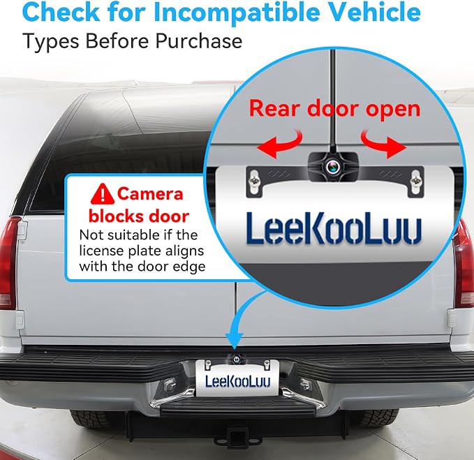 HD 1080P 7 Inch Wireless Backup Camera for Truck: 15-Min Easy Install 150° Wide View Angle Eliminate Rear Blind Spots with Starlight Night Vision - Rear View Camera for Pickup SUV Car Parking Safety