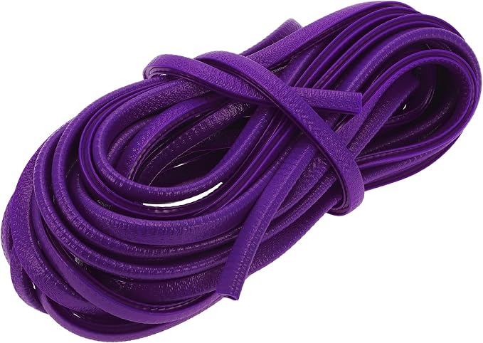 Universal Car Door Edge Protective Sealing Strip U-Type Door Scratch Protection Guard, 32.81ft 10m, Anti-scratch Collision, PVC Iron, Purple
