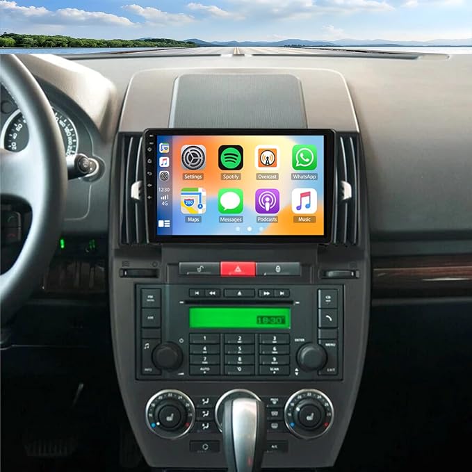 Android 13 Car Stereo Radio for Landrover Freelander 2 2007-2012 Head Unit Radio 9 Inch Touch Screen GPS Navi Wireless Carplay Android Auto WiFi Bluetooth SWC Split Screen Mirror Link RDS