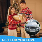 Car Windshield Snow Sun Cover ， 112x87Inches | Extra large thickened reflective strips, all season indoor outdoor, protects windshield wipers door handles side mirrors