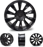 Replacement New 21'' x 9.5" 21 Inch Front Aluminum Alloy Wheel Rim Compatible with Model Y 2020 2021 2022 2023, OE Design Replacement, Alloy Replacement Wheel, Black