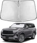 Windshield Sunshade Compatible for Infiniti QX80 2014-2022 2023 2024, Sun Visor for Front Windshield & Window Sun Shade Cover, UV Heat Blocker & Protector, Car Accessories
