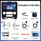 4G+64G Car Radio Stereo for Ford Escape 2007-2012: Upgrade Android 15 9" Touchscreen Head Unit Wireless CarPlay Android Auto, BT 5.4, WiFi 6, GPS, FM, RDS, EQ, SWC, 1080P Backup Camera