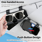 Sunglasses Holder for Car Visor Leather Eyeglasses Organizer Case for BMW X3 X5 X7 X1 3 4 2 5 Series Accessories