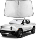 Windshield Sunshade Compatible for Rivian R1T 2022-2024 2025 2026, Sun Visor for Front Windshield & Window Sun Shade Cover, UV Heat Blocker & Protector, Car Accessories