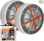 for Passenger Vehicles HP645, Snow Socks for Tires, Pack of 2
