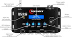 Taramp's Pro 2.4S DSP Crossover full Digital Signal Processor and Equalizer with sequencer 15-band Graphic Equalization 12 preset EQ 2-Channel in and 4-Channel Out