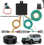 4 Pin Trailer Wiring Harness 56462 Vehicle Side Custom for 2021 2022 2023 2024 Ford Bronco Sport Simple Fit Tow Hitch Accessories