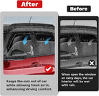 Rain Guards - Window Visors for Chevrolet Trailblazer 2021-2025 2026, Outside-Mount Tape-On Side Window Wind Deflectors for Trailblazer Accessories, Vent Visors Shades Rainproof