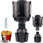 Car Cup Holder Expander Adapter, 3"-5.5" Adjustable Bottle Mount | Adjustable Fit, Detachable Design, Silicone Base, For Large Bottles, Tumblers, And Food Buckets