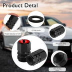 4Pack Beast Eyes Tire Valve Caps Universal Tire Air Cap Valves Stem Covers | Aluminum Alloy Rust-Proof Valve Stem Caps,for Auto SUV Truck Motorcycle Bicycle,Red Eyes Gifts for Women Mom Driver