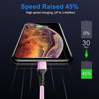 USB C Cable,2Pack 6ft Fast USB Type C Charging Cable for Android/Phone/Pad/Laptop, Type C Charger Braided USB Cable Compatible with iPhone 15 Pro/Plus/Max/Android/Phone/Pad Rose Gold