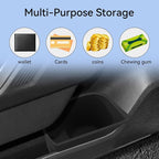 Front Door Organizer for Toyota RAV4 2026+ | Door Handle Pockets Storage Box Silicone Door Side Storage Box Car Accessories Door Handle Organizer Black