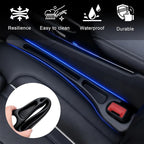 Car Seat Gap Filler Organizer 2 PCS Black Universal Seat Gap Plug Blocker Anti-Drop Console Catcher Phone Keys Storage for Car Truck SUV Auto Accessories Style2