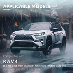 Car Windshield Cover Compatible with Toyota RAV4 2025 2024 2023-2019 LE XLE Hybrid Upgraded Custom Fit Magnetic Windproof Sunshade Cover 4-Layer Protection Ice, UV,Frost Wiper & Mirror Covers