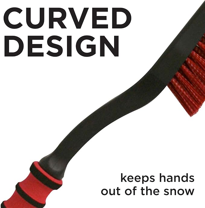 532 26 Inch Snow Brush with Ice Scraper for Cars, Trucks, SUVs, RVs, and More (Colors May Vary)