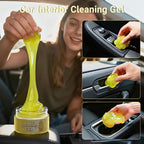 4 Pack Car Cleaning Gel Reusable Auto Slime Cars Cleaner Dust Cleansing Gels,Vehicle Interior Cleaning Care Putty,Keyboard Cleaner Goop for Car Vent, Corners, Crevice,Office Desktops Debris