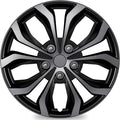 4-Pack Universal Hubcaps Wheel Covers Replacement R14, Steel Wheel Rim Cover for Most Cars Trucks Sedans SUV, 14" 14 in Hub Caps (Gray+Black Color, 14 inch)