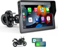 5 Inch Motorcycle Carplay GPS Navigation System with Apple Carplay and Android Auto Portable Screen with Dual Bluetooth, Navigation, Siri, Google Assistant（Not Inchluded TPMS）
