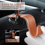 Car Seat Headrest Hook, Auto Seat Hook Hangers Organizer Interior Accessories for Purse Coats Umbrellas Grocery Bags Handbag, 4-Pack - Blown