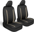 SpillGuard 2 Beige Seat Covers for Cars & Seat Covers for Trucks - Neoprene Lining Waterproof Car Seat Covers Front Seats Only - SUV Seat Covers Protector - Forros para Asientos de Carro