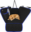 Dog Car Seat Cover for Back Seat, Waterproof Pet Protection Hammock, SUV Truck Car Backseat Protector with Safety Features, Blue